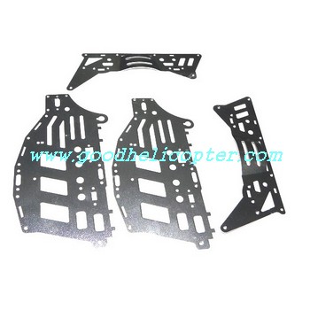 fq777-999-fq777-999a helicopter parts metal frame set 4pcs (silver color) - Click Image to Close